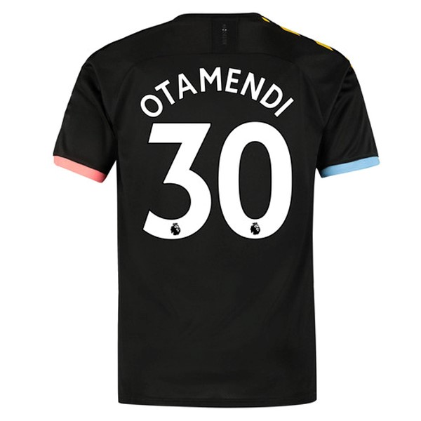 Camiseta Manchester City NO.30 Otamendi 2ª 2019/20 Negro